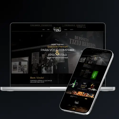 Case de sucesso - tiziu bebidas - criação de site